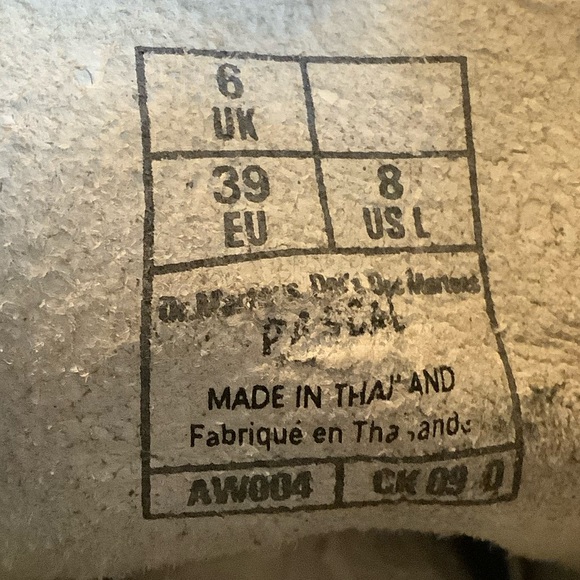 Dr Martens Pascal Black Wild Poppy Floral Print Boots Size 8 - Doc Martens - Picture 10 of 10